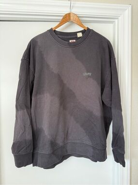 Levi's Men's Charcoal Black Crewneck Sweatshirt